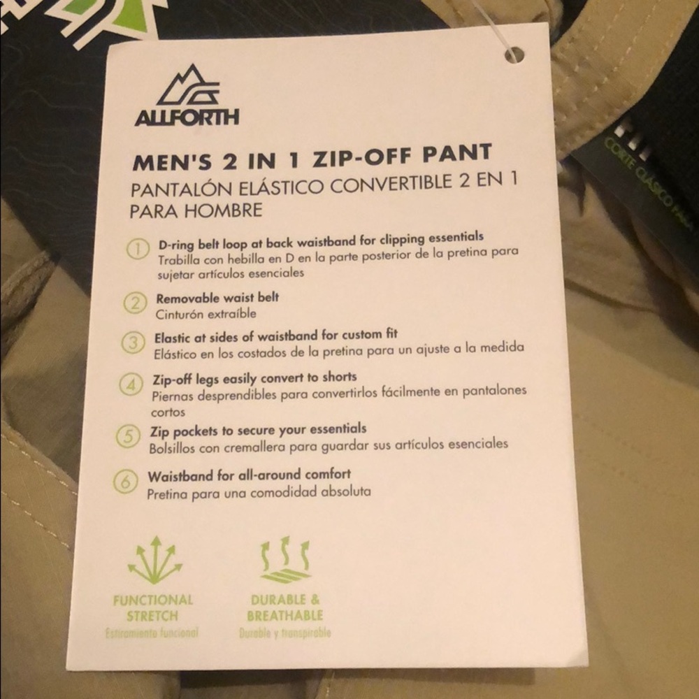 Allforth Men's 2 In 1 Zip-Off Convertible … - Picture 9 of 12